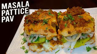 Masala Pattice Pav | Street Style Masala Pav Recipe | How To Make Masala Pattice Pav | Ruchi screenshot 3