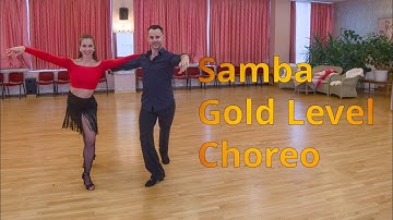 Samba Gold Level Choreography | Promenade to Counter Promenade Runs, Dropped Volta