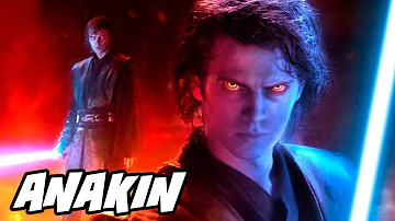 ¿Por qué Anakin tiene los ojos naranjas?