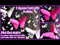 Origami butterfly making  how to make paper butterflies stepbystep  diy  mobonny