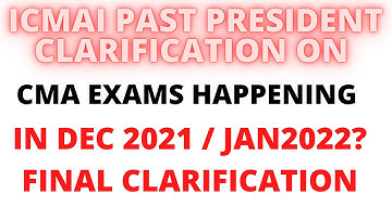 CMA December 2021 Exams POSTPONE / HAPPEN? | CMA INTER & FINAL | ICMAI OPT OUT
