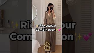 Best colour combination⚜️ #shorts #viral #shortvideo #viralvideo #trending #fashion #style #fyp