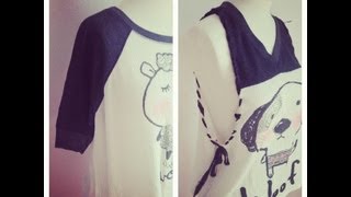 D.I.Y T-Shirt Transformation (Spiral Technique)