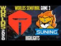 TES vs SN Highlights Game 3 | Semifinals Worlds 2020 Playoffs | TOP Esports vs Suning G3