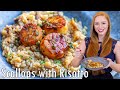 Lemon Caper Pan-Seared Scallops with Mushroom Risotto | Special Occasion Seafood Dinner!