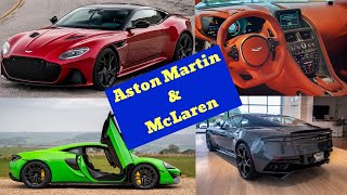 السيارات البريطانية الرياضية الفاخرة Aston Martin و McLaren