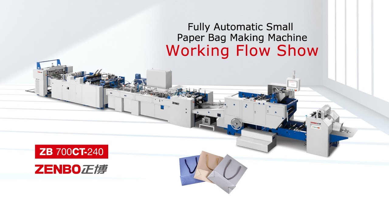 Fully Automatic Sheet Feeding Small Paper Bag Making Machine ZB700CT ...