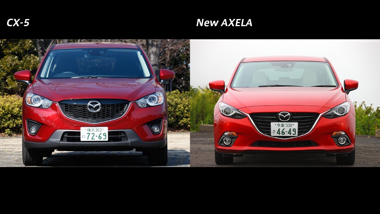 徹底比較 マツダ Cx 5 Vs 新型アクセラ Mazda Cx 5 Vs 14 Mazda3 Youtube