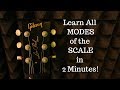 GUITAR SCALE HACK: Learn All Modes of the Scale in Two Minutes!