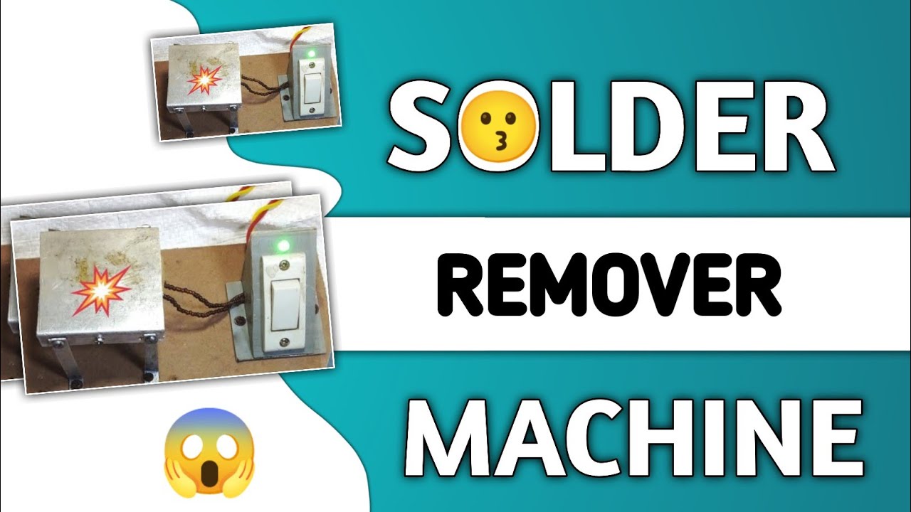 How To Make Solder Remover Machine At Home Desoldering machine