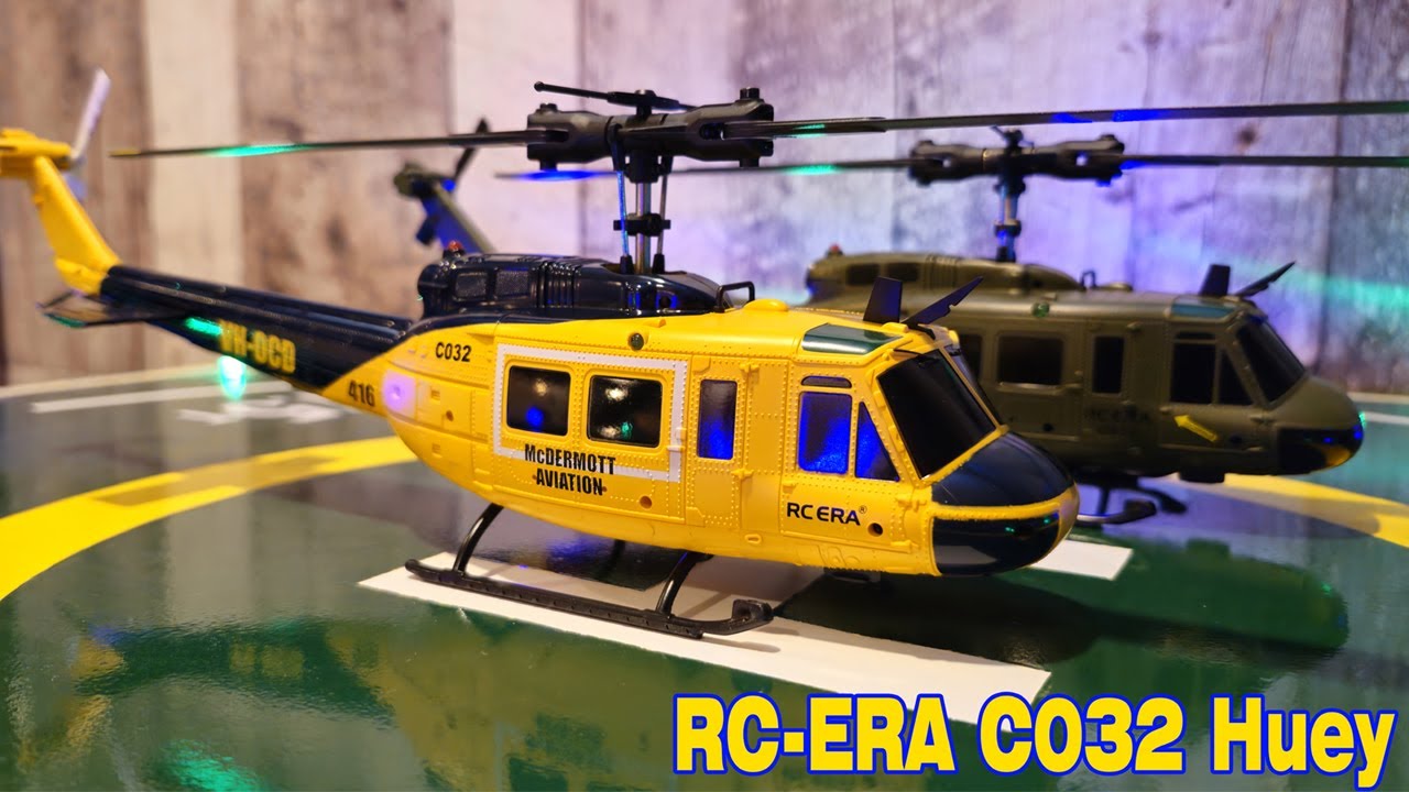 RC-ERA C032 yellow, outdoor flight with wind