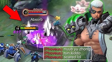 TOP GLOBAL YU ZHONG VS TRASHTALKER ENEMY! | THIS IS HOW I BEAT HIM! YU ZHONG BEST BUILD