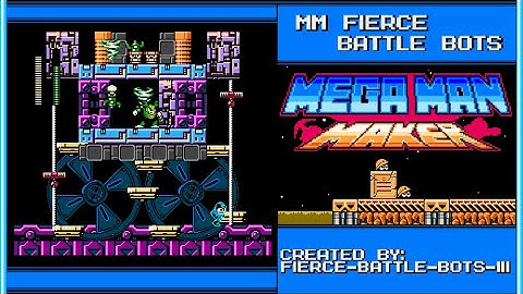 Mega man maker - Fierce battle bots III. Wily stage 5 - Boss rush.