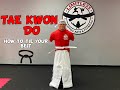 Limitless martial arts tae kwon do how to tie your belt