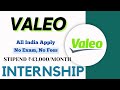 INTERN With ➤ VALEO🔥🔥| STIPEND ₹43,000/MONTH | All India Apply  | No Exam, No Fees