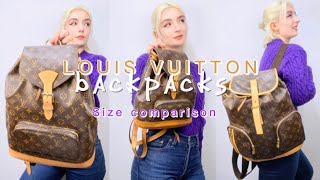 WHICH LOUIS VUITTON BACKPACKS DO YOU NEED? size comparison