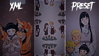 NARUTO 💗 HINATA || PRESET ALIGHT MOTION