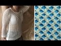 Ажурный узор спицами   Open work knitting pattern 10