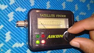 شرح استعمال قطعة satellite finder لضبط الاشارة بالشكل الصحيح