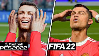[UPDATED] FIFA 22 vs eFootball 2022 Comparison : Graphics, Player Animation, Celebrations, etc.