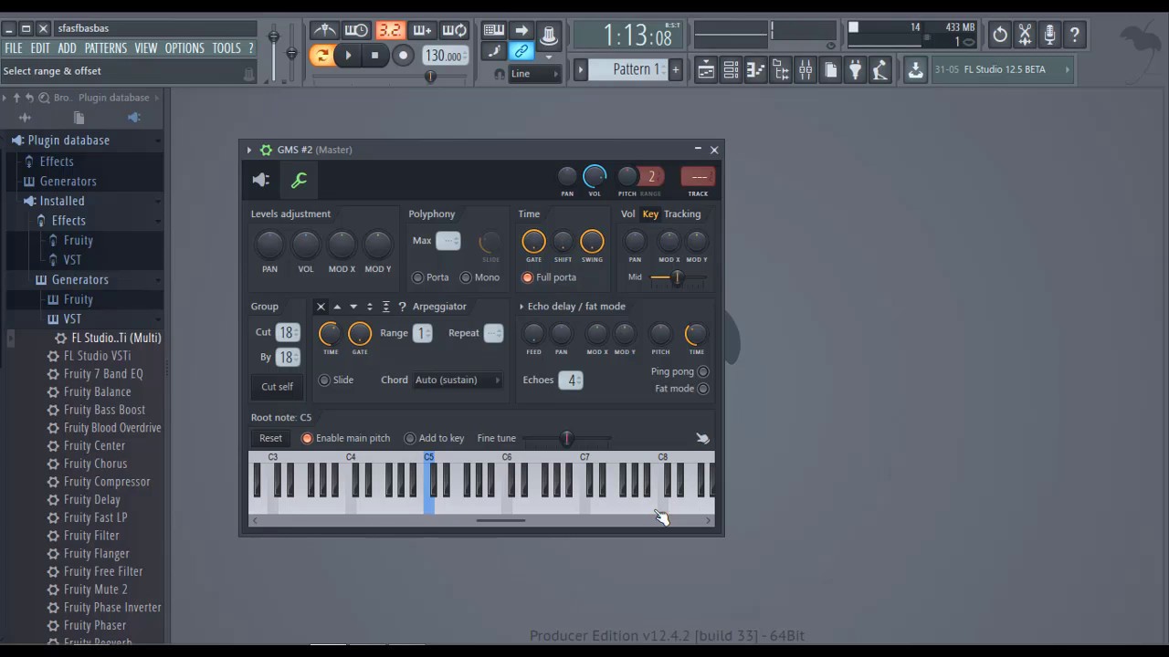 FL studio plugin GMS test TUNES - YouTube