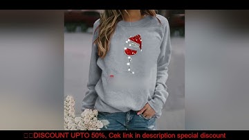 Christmas Pattern Print Sweatshirt for Women Independent Website Design for Wish