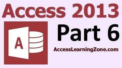 Microsoft Access 2013 Tutorial Level 1 Part 06 of 12 - Entering Data, Part 1