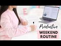 Productive Weekend Routine | How I manage my time and balance study & self care!
