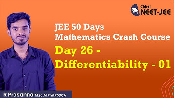 Day 26 - Differentiability 01 - JEE Mains 2022 Mathematics 50 Days Crash Course - தமிழ்