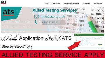 How to fill and download ATS application form 2022 Allied Testing Service apply online
