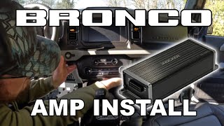 Ford Bronco Amp Install  |  Kicker Key 200.4 is awesome!