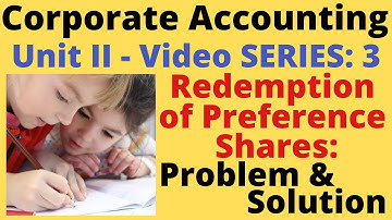Problem & Solution in Redemption of Preference Shares|Video 3|Simply Explained|Prob 1|TamilRajasekar