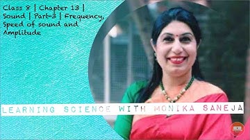 Class 8 | Science | Chapter 13 | Sound | Part-3 | Frequency, Speed of Sound and Amplitude