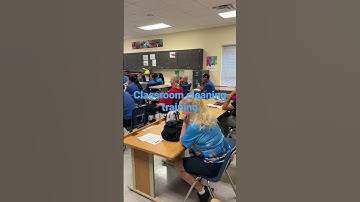 Technician Onboarding during classroom cleaning today in Florida #School #cleaning #safe #healthy