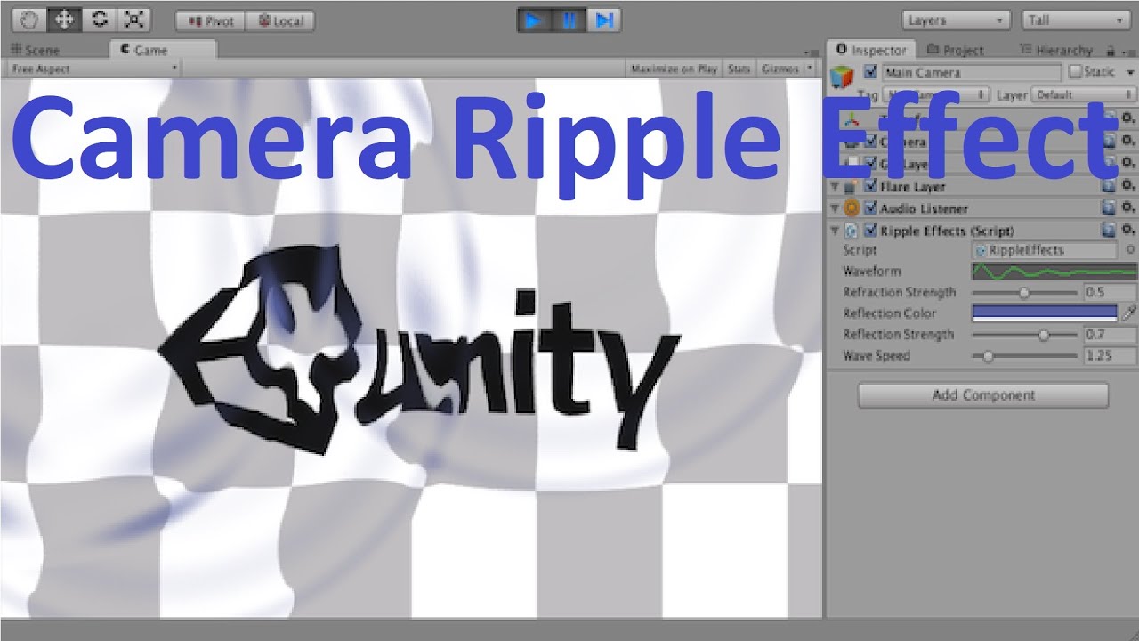Camera Ripple Effect in Unity - YouTube