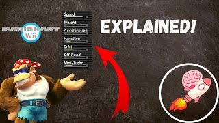 WHY everyone uses FUNKY KONG in MARIO KART WII - Mario Kart Wii STATS EXPLAINED