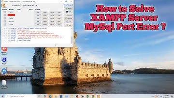 XAMPP Server - MySql Port Error Solved ?