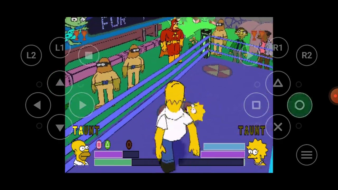 2001 The Simpsons Wrestling PlayStation 1 Title 