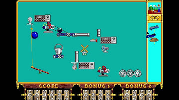 The Incredible Machine - Puzzle 13: "Tutorial: Putting the Gears in Motion" (1992) [MS-DOS]