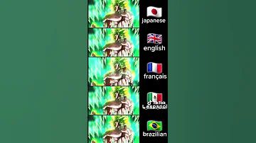 Dragon Ball Super Broly Broly scream in different languages #dragonball #multilanguage #broly