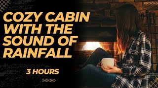 Cozy Cabin | Sound of Rain Falling | Sleep, Relax, Meditate