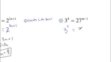 Lesson 8.2 - Solving Exponential Equations