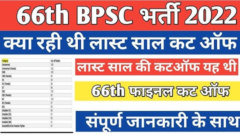 66th Bpsc final result | bpsc cdpo update|bpsc cdpo result 2022 date |66th bpsc cut off