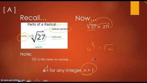 nth Root and Rational Exponents