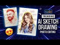 AI Sketch Drawing Photo Editing Prompts| Google Gemini Trending Photo Editing| Notebook drawing #ai