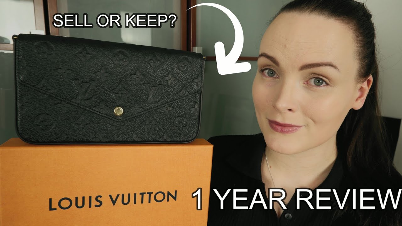 LOUIS VUITTON FELICIE POCHETTE 1 YEAR REVIEW - Should I keep or sell it?  Pochette Black Empreinte 