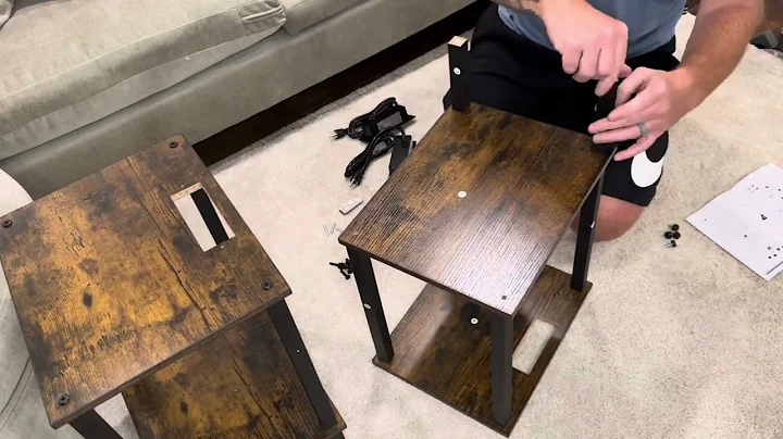 Unboxing & Assembling the Tutotak Charging Station Nightstands #amazonfinds