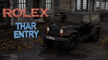 ROLEX  x  THAR || THE ULTIMATE ENTRY 🔥 ||3D Animation || #rolex #thar #blender #TharEntry