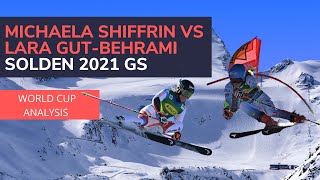 Michaela Shiffrin Vs Lara Gut-Behrami | Solden WC GS Race 2021 | Skiing