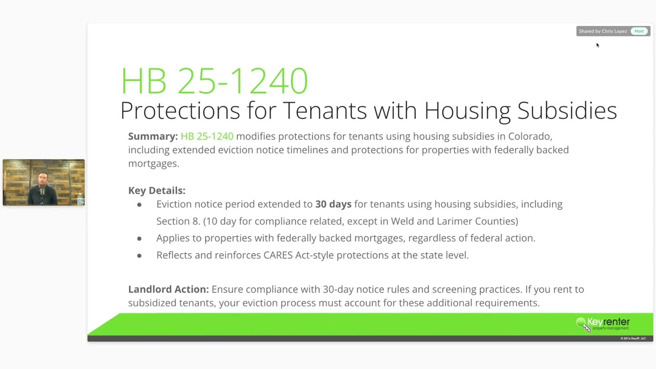 WEBINAR REPLAY: Colorado Rental Law Changes Affecting Your Properties (2025)